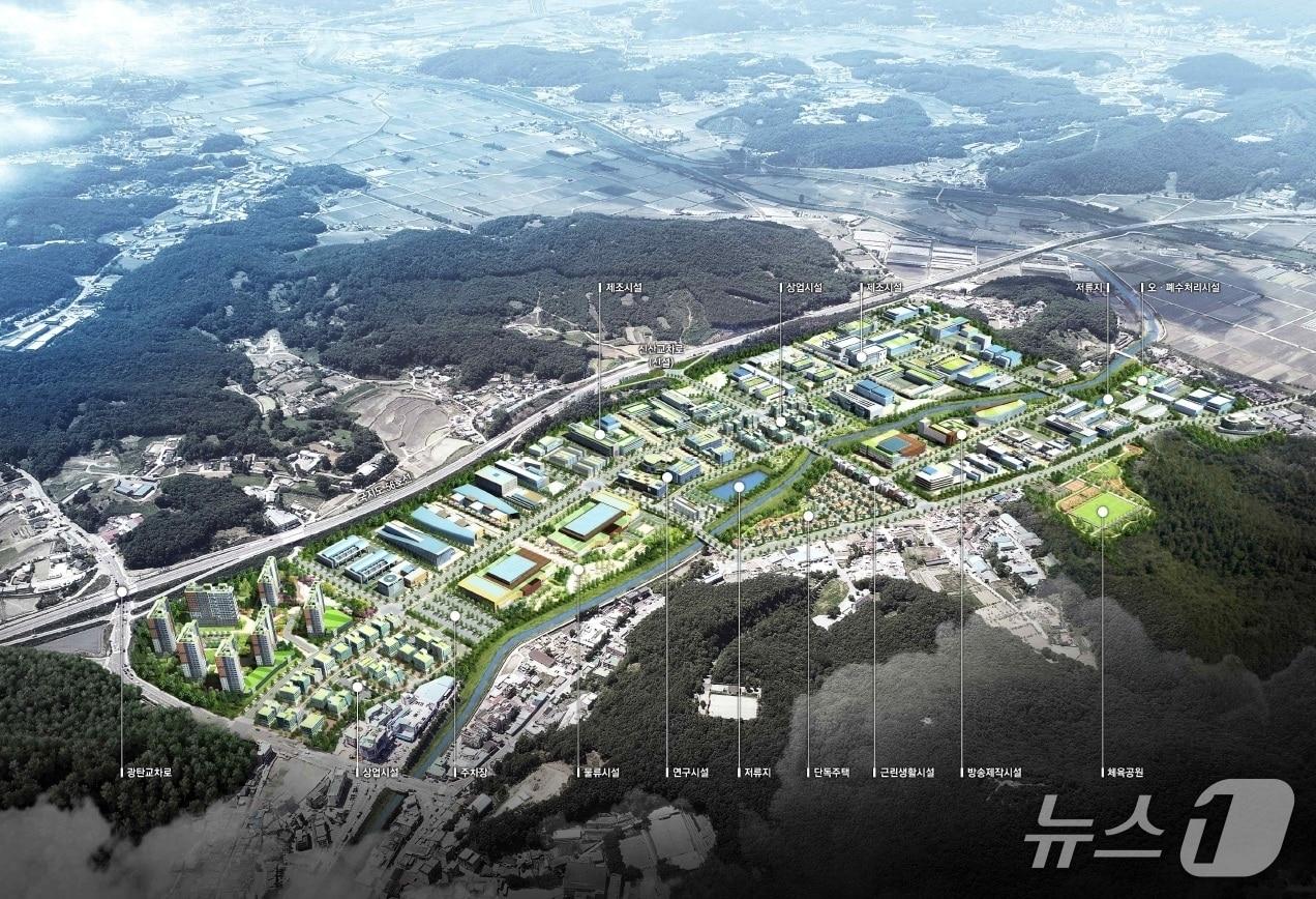 본문 이미지 - 파주 캠프스탠턴 산업단지 조감도. (파주시 제공, 재판매 및 DB금지)