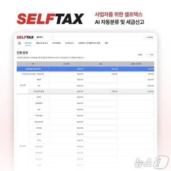 본문 이미지 - 세무 IT 플랫폼 셀프택스 실행 이미지.