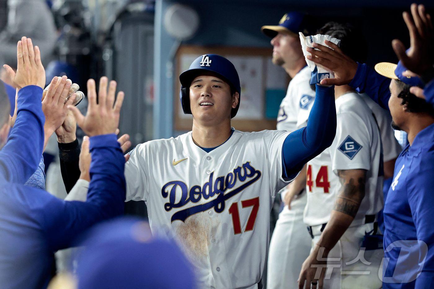 본문 이미지 - LA 다저스의 오타니 쇼헤이. ⓒ AFP=뉴스1