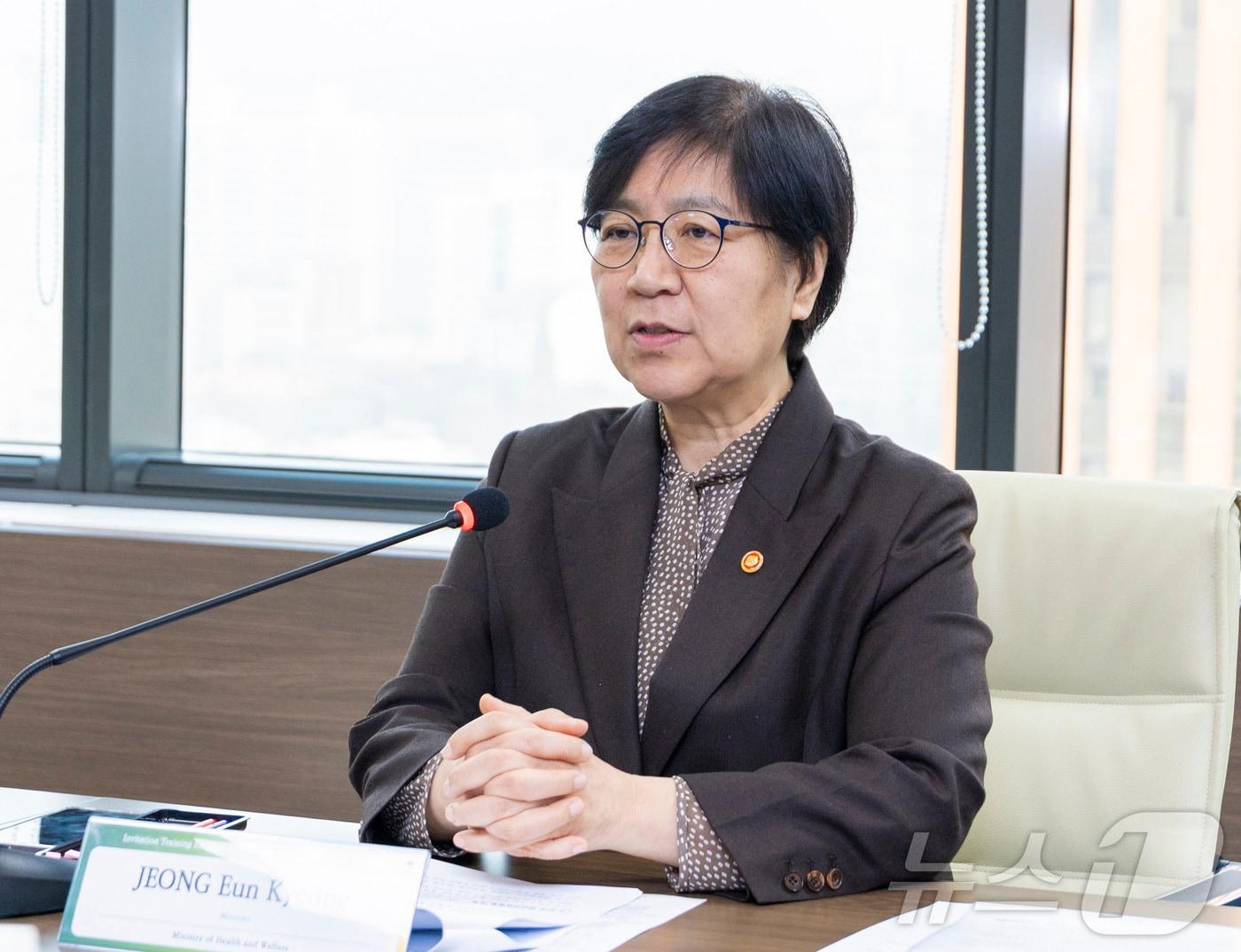 본문 이미지 - 정은경 보건복지부 장관. (보건복지부 제공. 재판매 및 DB 금지) 2026.3.27 ⓒ 뉴스1