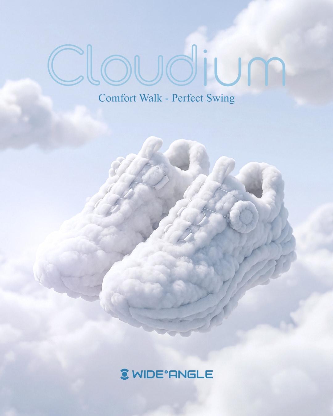 본문 이미지 - 와이드앵글 맥시멀 쿠션 골프화 '클라우디움 2026'. (와이드앵글 제공)