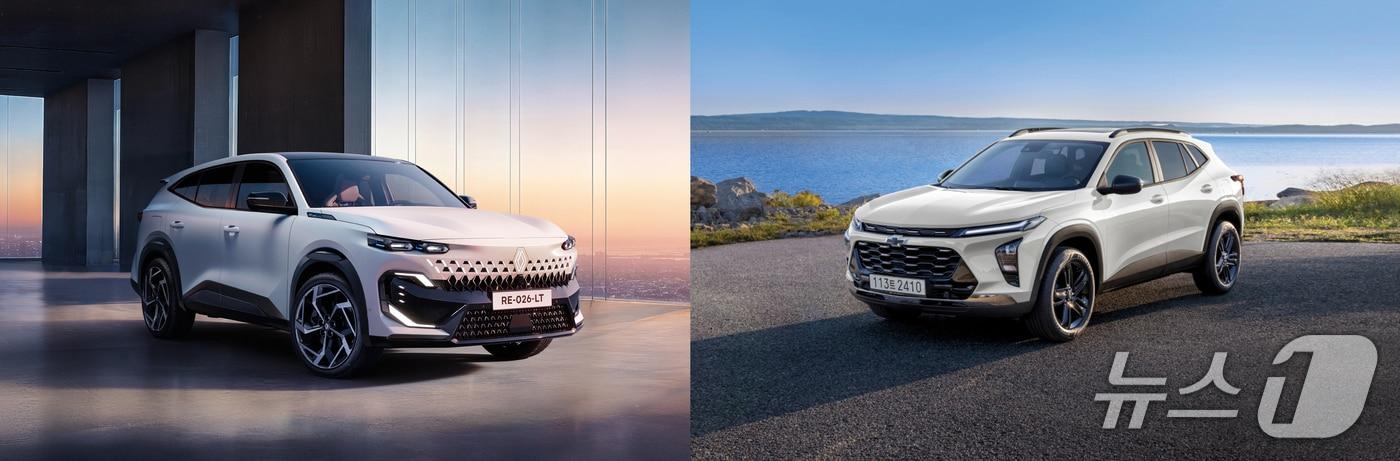 본문 이미지 - 르노코리아 필랑트(왼쪽)와 쉐보레 트랙스 크로스오버