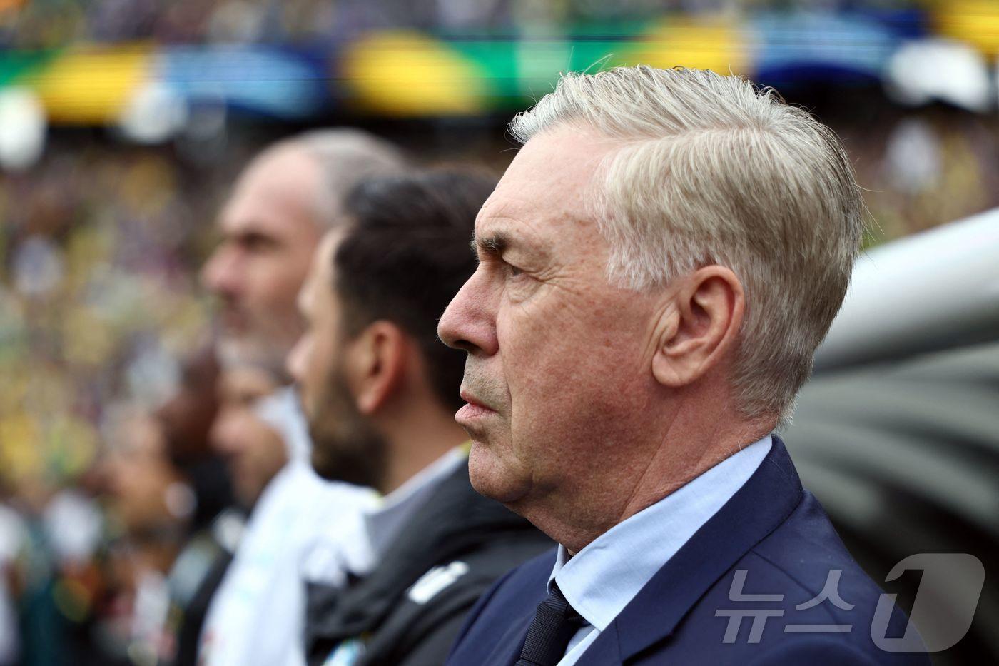 본문 이미지 - 브라질의 카를로 안첼로티 감독. ⓒ AFP=뉴스1
