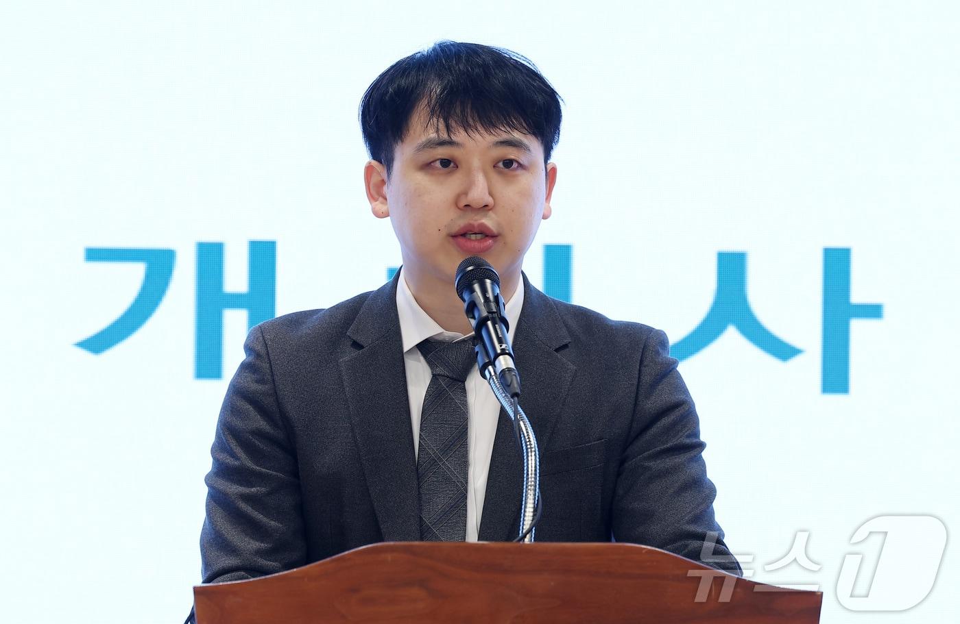본문 이미지 - 한성존 대한전공의협의회 회장. ⓒ 뉴스1 김성진 기자
