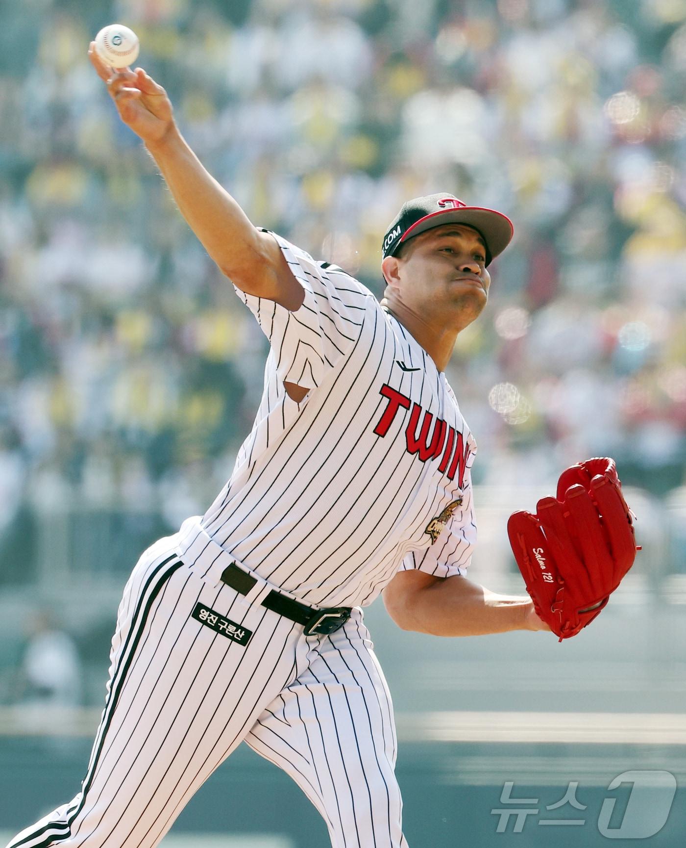 본문 이미지 - LG 트윈스 요니 치리노스. ⓒ 뉴스1 김진환 기자