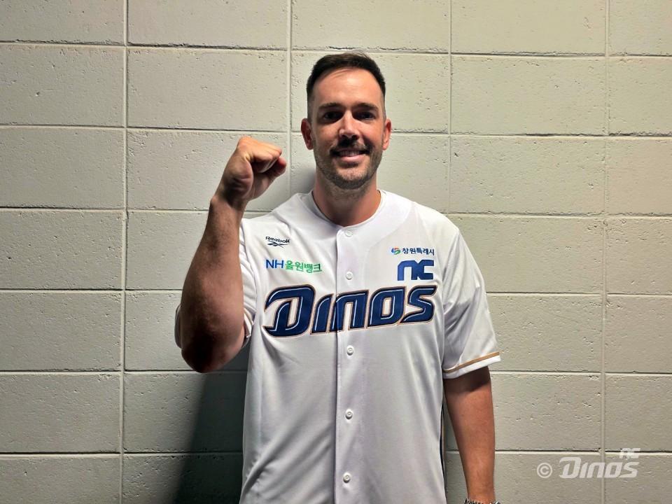 본문 이미지 - NC 다이노스 유니폼을 입은 드류 버하겐. (NC 다이노스 제공)