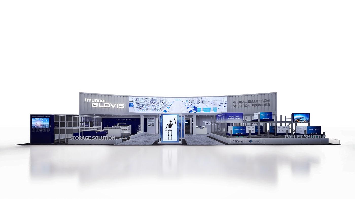 본문 이미지 - AW2026 전시장에 마련될 현대글로비스의 부스 조감도. (현대글로비스 제공)
