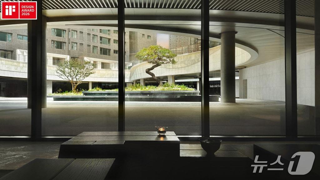 본문 이미지 - 라체르보 써밋의 선큰과 어메니티 공간.(대우건설 제공) 