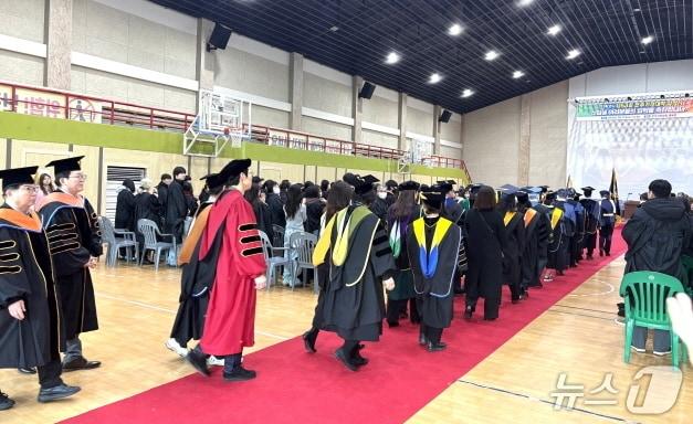 본문 이미지 - 전주기전대 입학식 모습.(전주기전대 제공, 재판매 및 DB 금지)/뉴스1