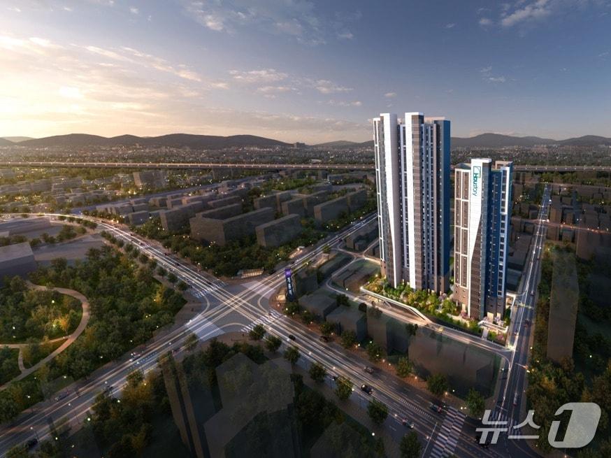 본문 이미지 -  가락 7차 현대아파트 가로주택정비사업 예상 조감도 (남광토건 제공) 