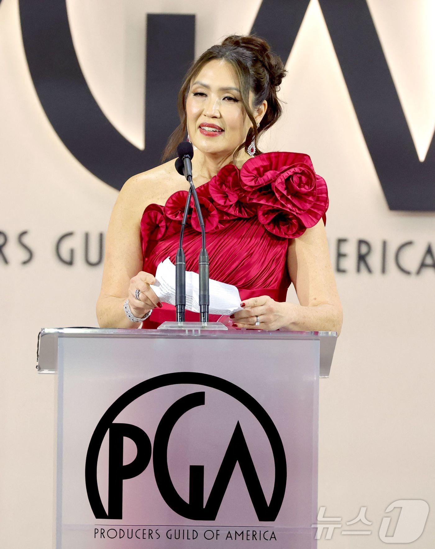 본문 이미지 - '케이팝 데몬 헌터스' 제작자 미셸 웡 ⓒ AFP=뉴스1