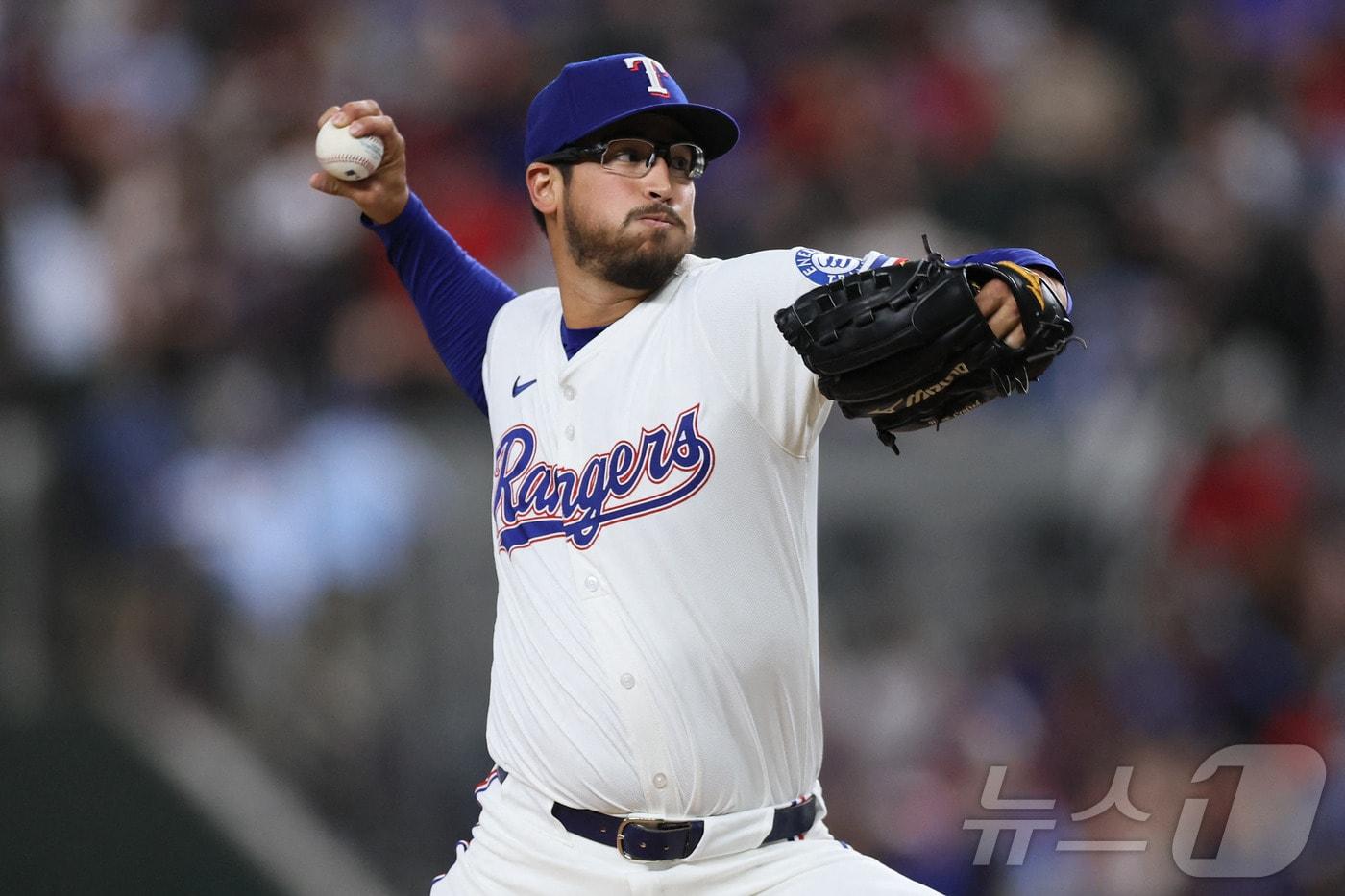 본문 이미지 - 텍사스 레인저스 시절의 데닝 더닝. ⓒ AFP=뉴스1