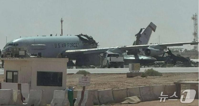 본문 이미지 - E-3 센트리가 완파된 모습 - BBC 갈무리