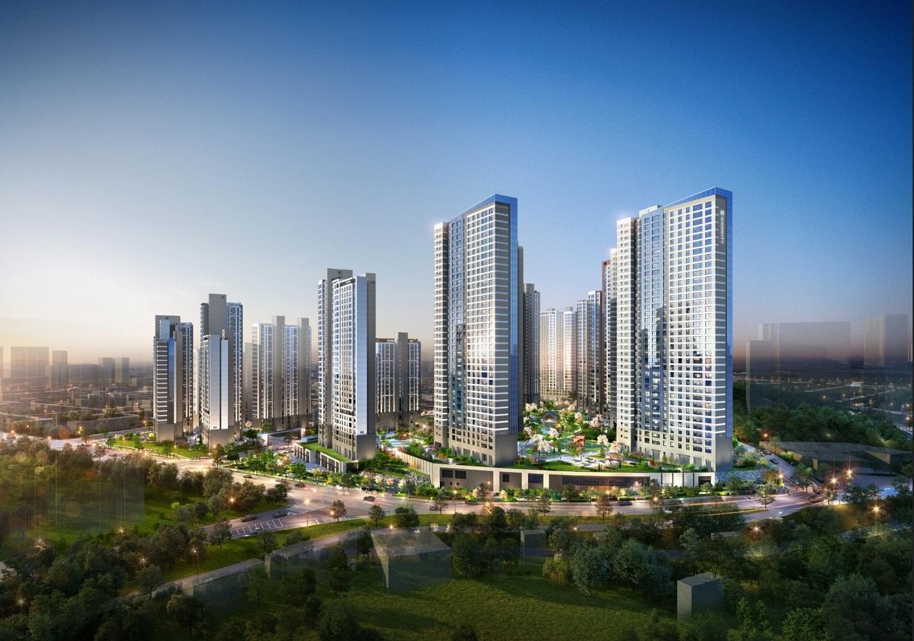 본문 이미지 - 구리역 하이니티 리버파크 투시도.(DL이앤씨 제공) / 뉴스1 ⓒ News1