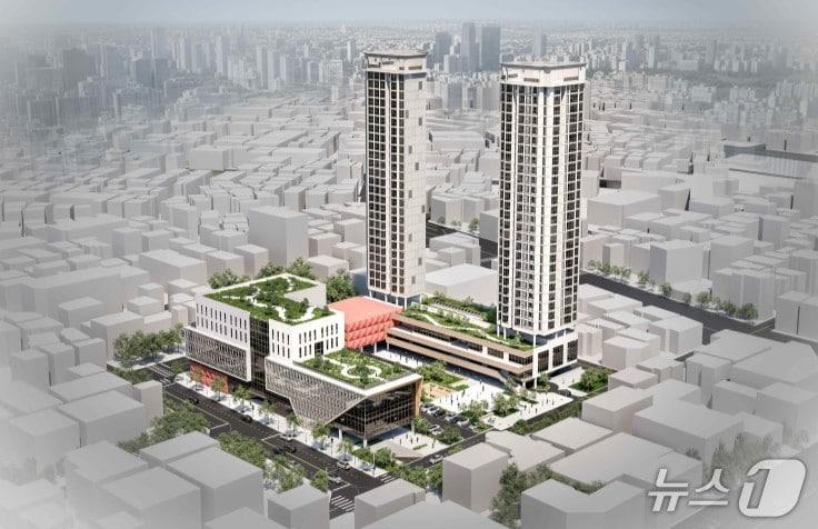 본문 이미지 - 오정 도시재생혁신지구 조감도 (시 제공) / 뉴스1