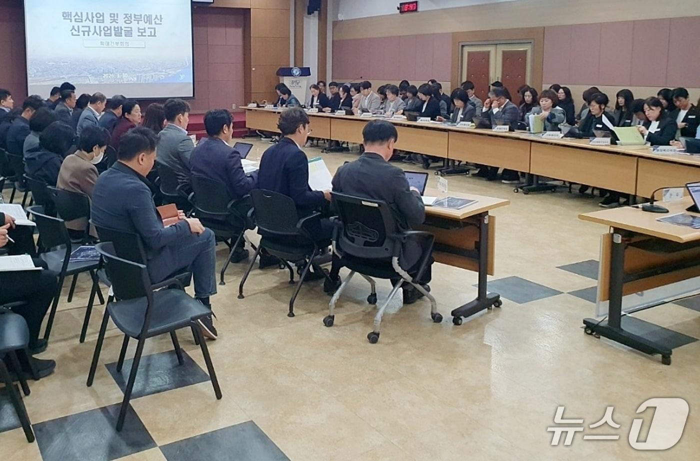 본문 이미지 - 증평군 정부예산 확보 추진상황 2차 보고회.(증평군 제공. 재판매 및 DB금지)