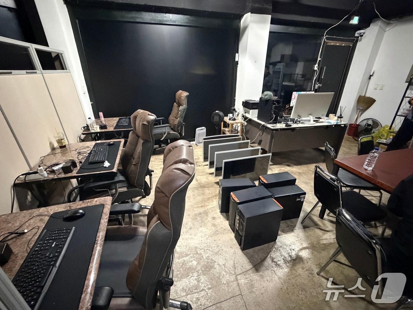 본문 이미지 - 충북 청주시 용정동의 한 사행성 PC방./장예린 기자