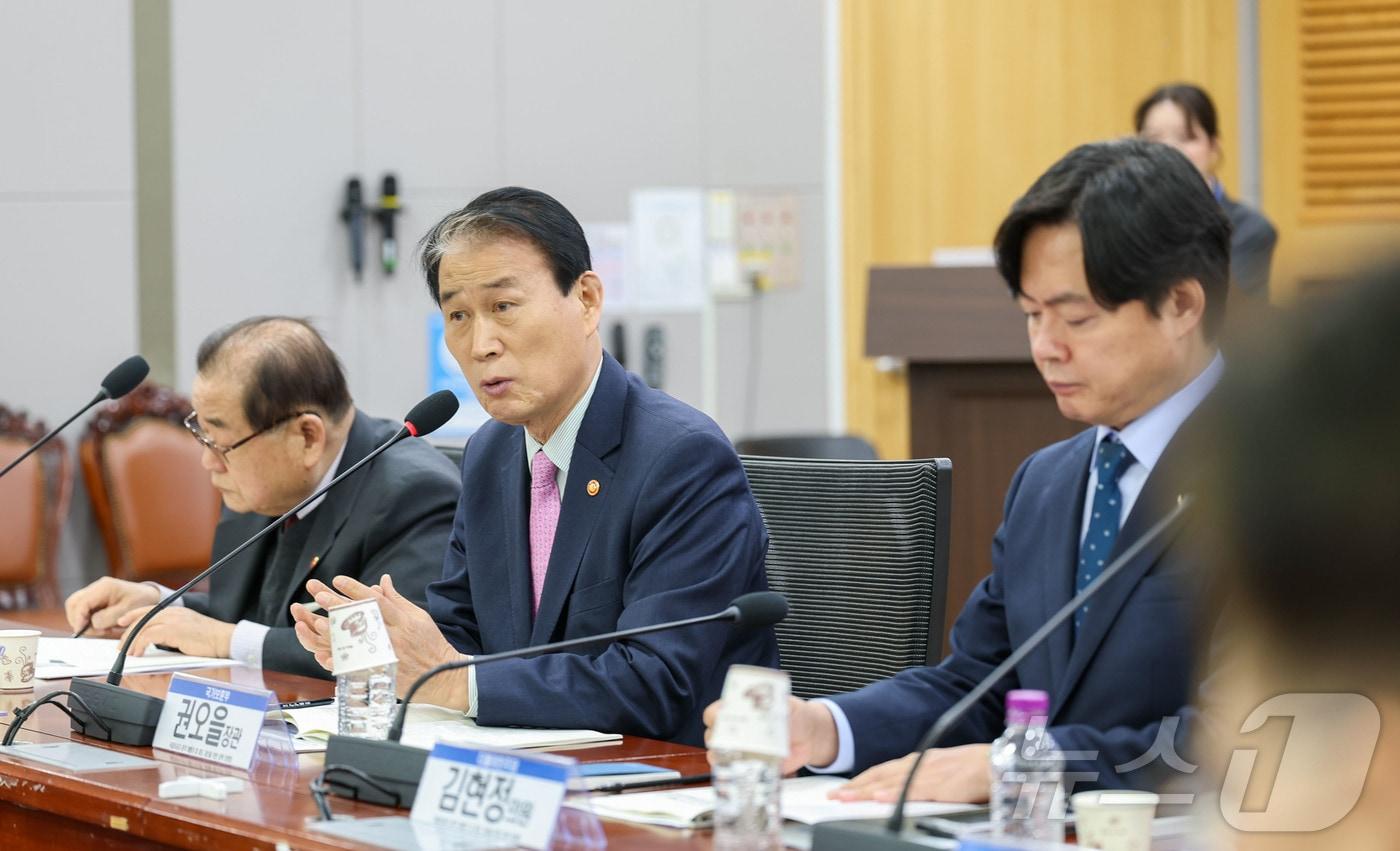 본문 이미지 - 권오을 국가보훈부 장관. (국가보훈부 제공. 재판매 및 DB 금지) 2026.3.30 ⓒ 뉴스1