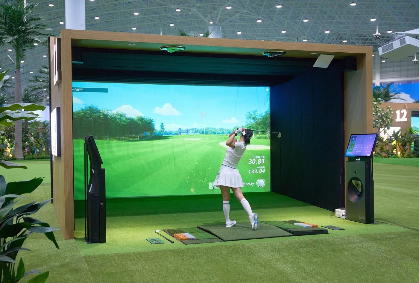 본문 이미지 - 골프존 시티골프 2호점 연길점의 모습. (골프존 제공)