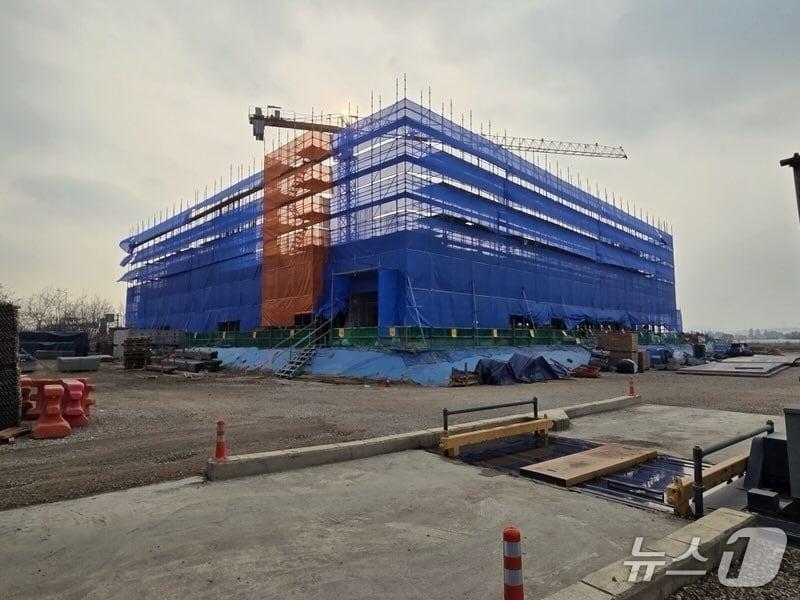 본문 이미지 - 파주 '반다비 국민체육센터' 건립공사 현장. (파주시 제공, 재판매 및 DB금지)