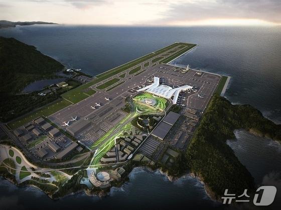 본문 이미지 - 가덕도신공항 조감도 (가덕도신공항건설공단 제공. 재판매 및 DB금지)
