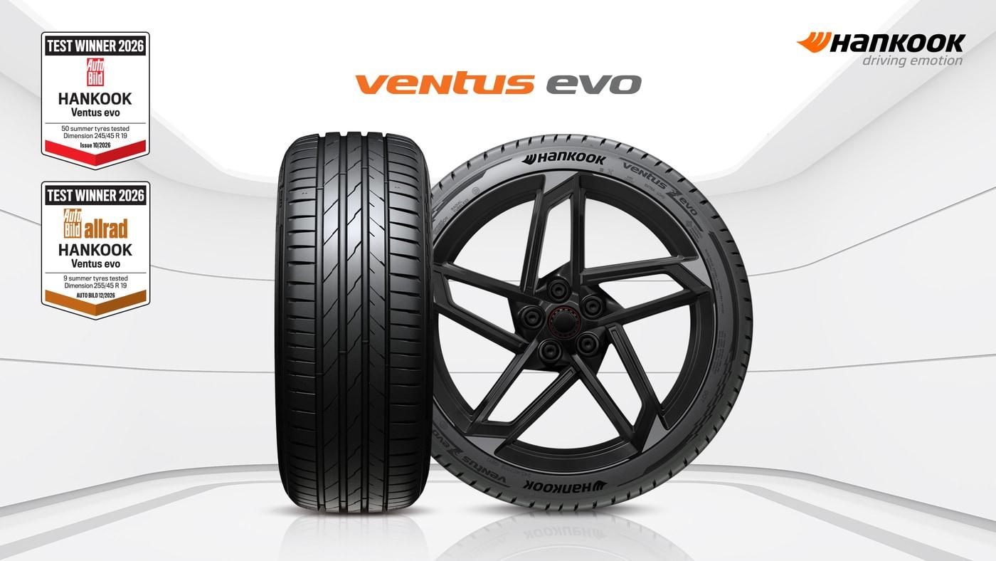 본문 이미지 - 한국타이어앤테크놀로지의 초고성능 퍼포먼스 타이어 '벤투스 에보'의 모습(자료사진. 한국타이어 제공). 2026.3.31.