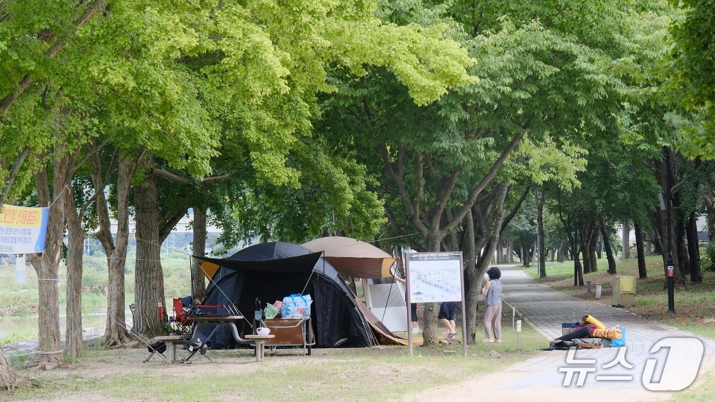 본문 이미지 - 영동 송호관광지 캠핑장 (영동군 제공 재판매 및 DB금지) 