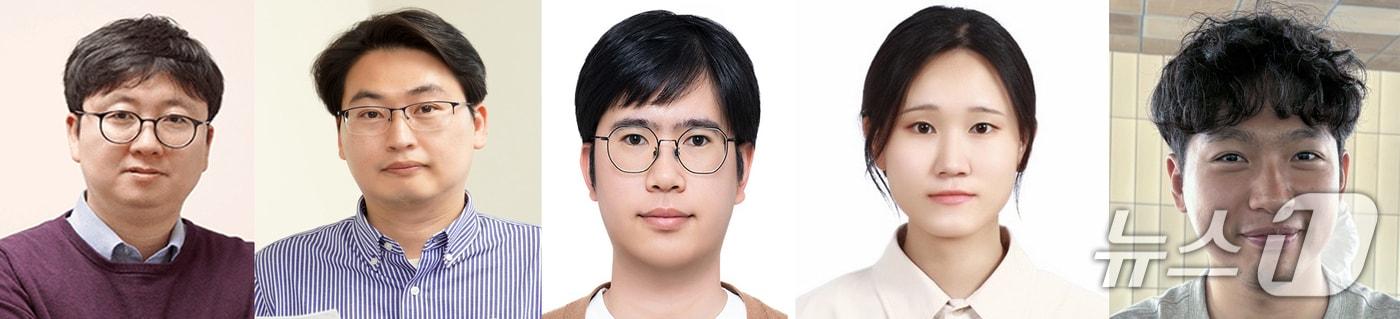 본문 이미지 - 31일 포스텍 생명과학과 융합대학원 최세규 김종경 교수팀이 기초과학연구원, 가톨릭대, 미국 워싱턴대 연구팀과 함께 상처 회복이 더딘 당뇨 환자와 고령자들의 상처 회복 속도를 높일 수 있는 연구 결과를 발표했다. 왼쪽부터 최세규, 김종경 교수, 통합과정 곽민준, 조예민, 최은준 씨. (포스텍 제공, 재판매 및 B금지) 2026.3.31/뉴스1