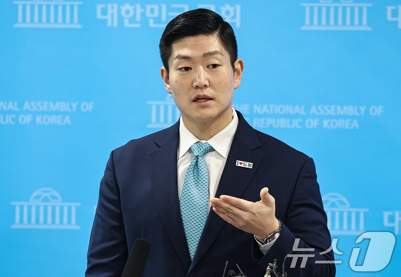 본문 이미지 - 김재섭 국민의힘 의원. 2026.3.31 ⓒ 뉴스1 김도우 기자