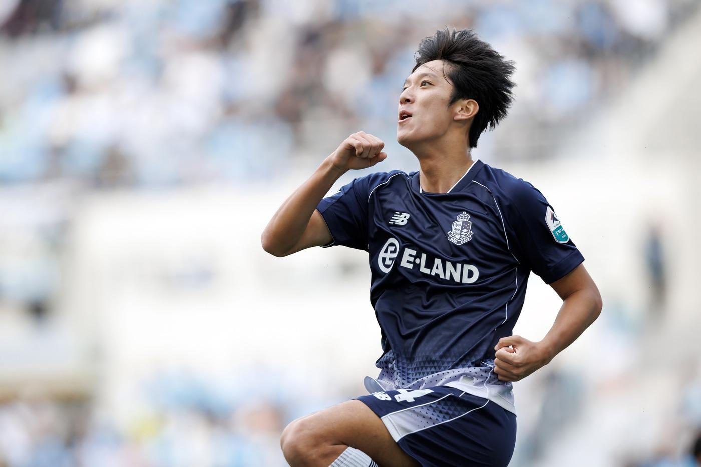 본문 이미지 - K리그2 5라운드 MVP로 뽑힌 서울이랜드FC 강현제. (한국프로축구연맹 제공)