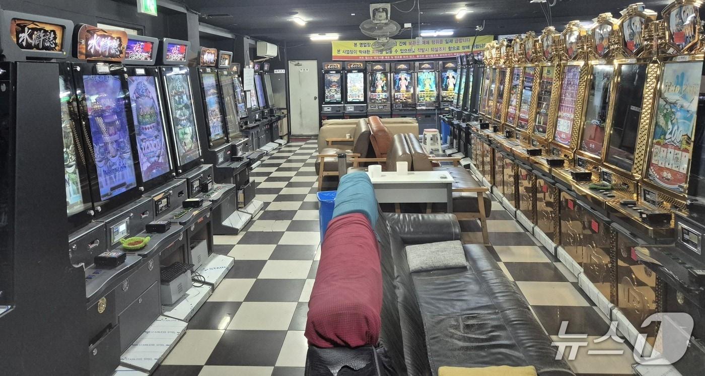본문 이미지 -  불법 사행성 게임장.(충주경찰서 제공. 재판매 및 DB금지)