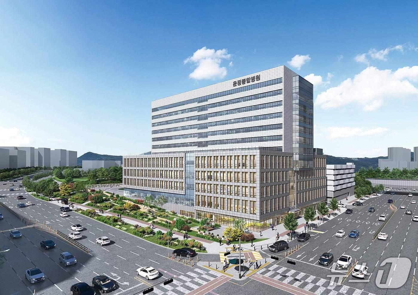 본문 이미지 - 파주 운정종합병원 조감도. (운정연 제공, 재판매 및 DB금지)