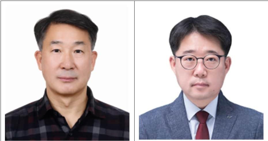 본문 이미지 -  왼쪽부터 김종섭 대표이사, 강덕영 팀장.(청주상의 제공. 재판매 및 DB금지)