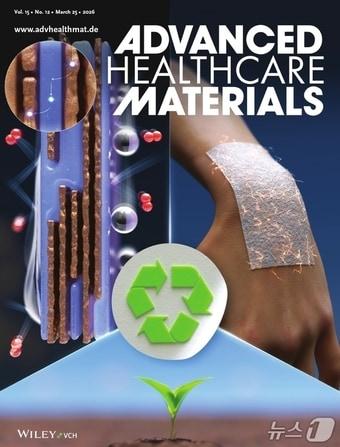 본문 이미지 - 국제학술지 '어드밴스드 헬스케어 머티리얼즈' 2026년 3월호 뒷표지 안쪽에 실린 연구 그림. (울산대 제공. 재판매 및 DB 금지) /뉴스1 
