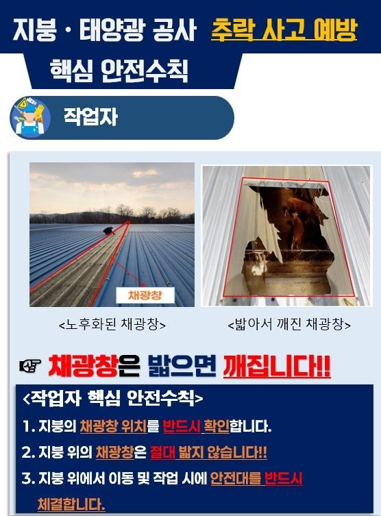 본문 이미지 - 지붕·태양광 공사 주요 안전작업 수칙(고용노동부 제공. 재판매 및 DB금지) 2026.3.31/뉴스1