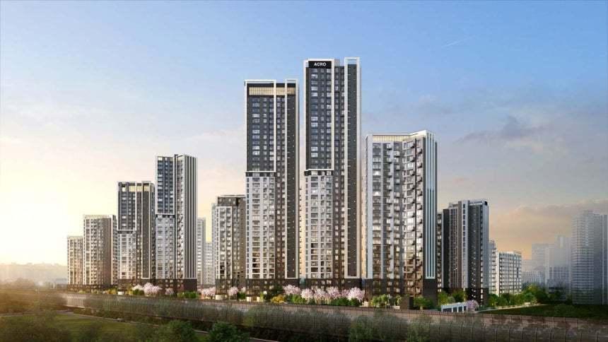 본문 이미지 - 아크로 드 서초 단지 투시도.(DL이앤씨 제공) / 뉴스1 ⓒ News1