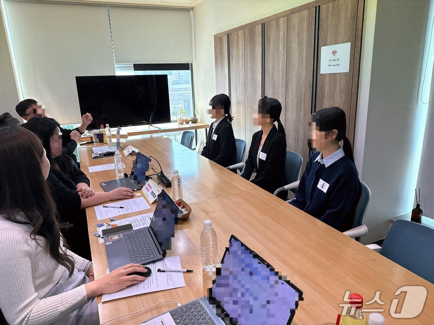 본문 이미지 - 서울영커리언스 인턴십 면접현장.(서울시 제공)