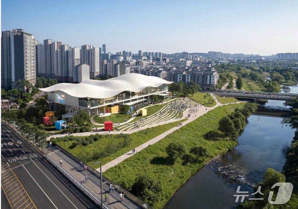 본문 이미지 - 화성시립미술관 국제지명 설계공모 최종 선정작 조감도.(화성시 제공. 재판매 및 DB금지)