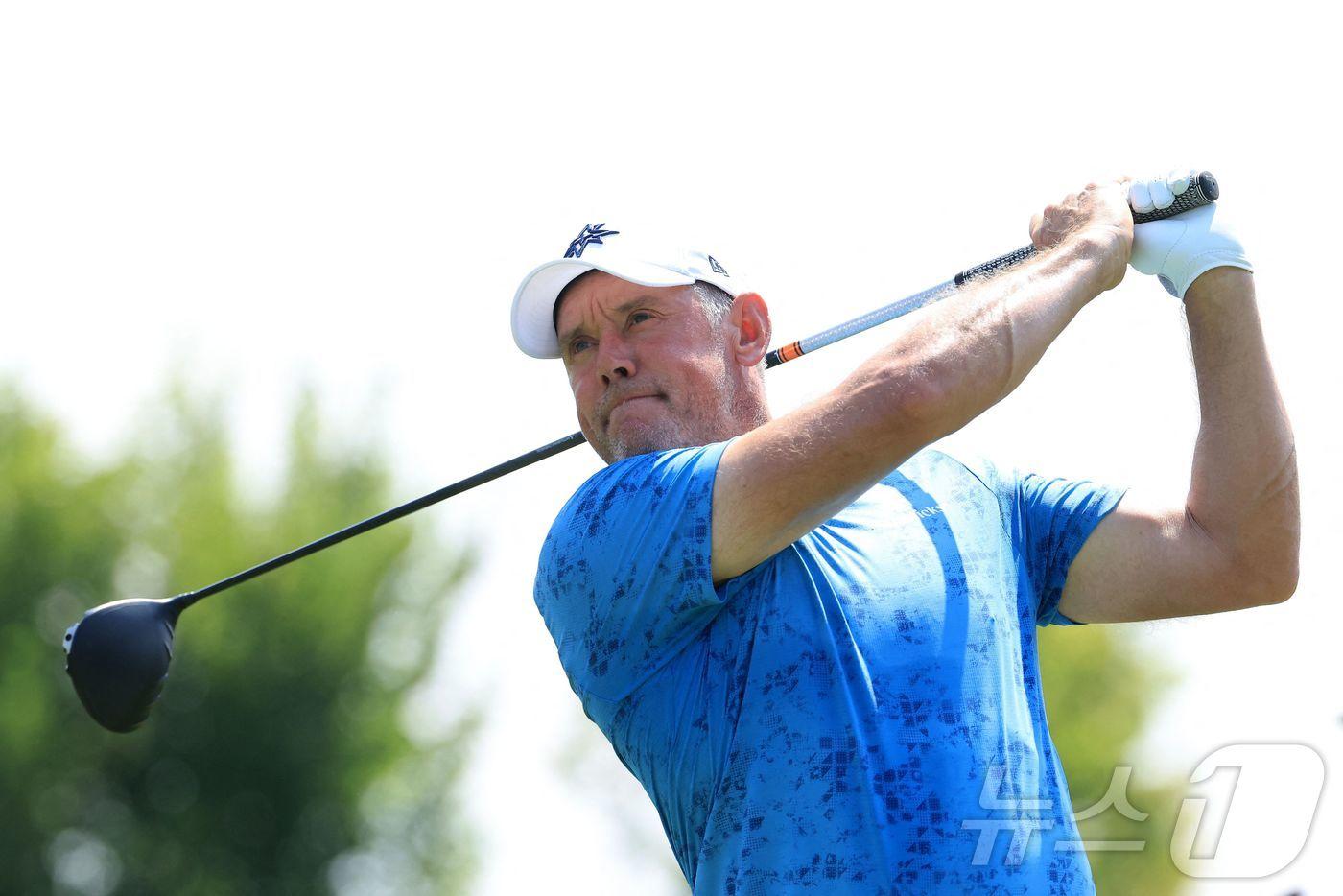 본문 이미지 - LIV 골프 소속의 리 웨스트우드(잉글랜드). ⓒ AFP=뉴스1