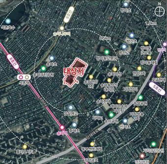 본문 이미지 - 송파한양1차 위치도(서울시 제공) 뉴스1 ⓒ News1     