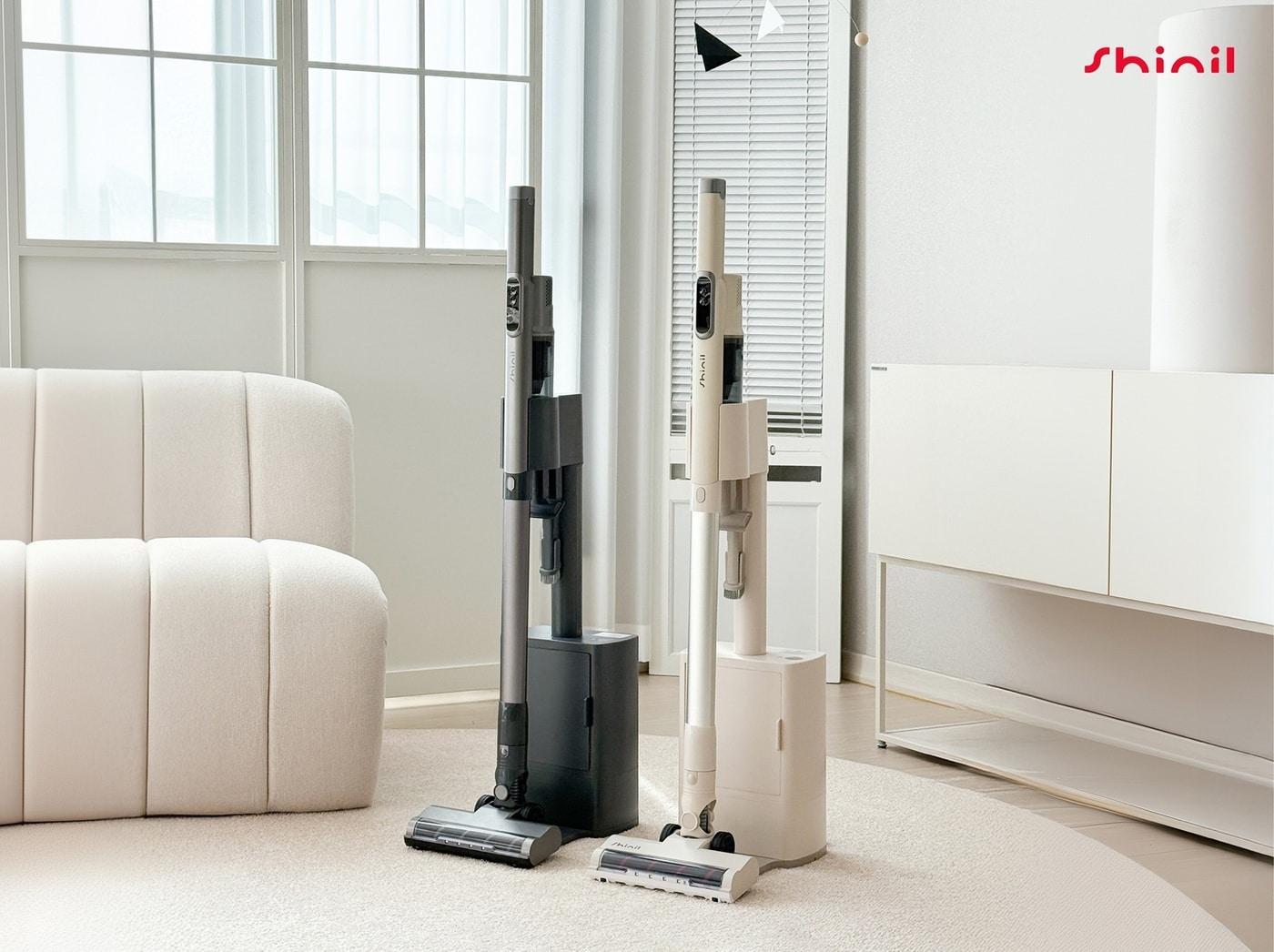 본문 이미지 - 신일 스테이션 무선 청소기(신일전자 제공)