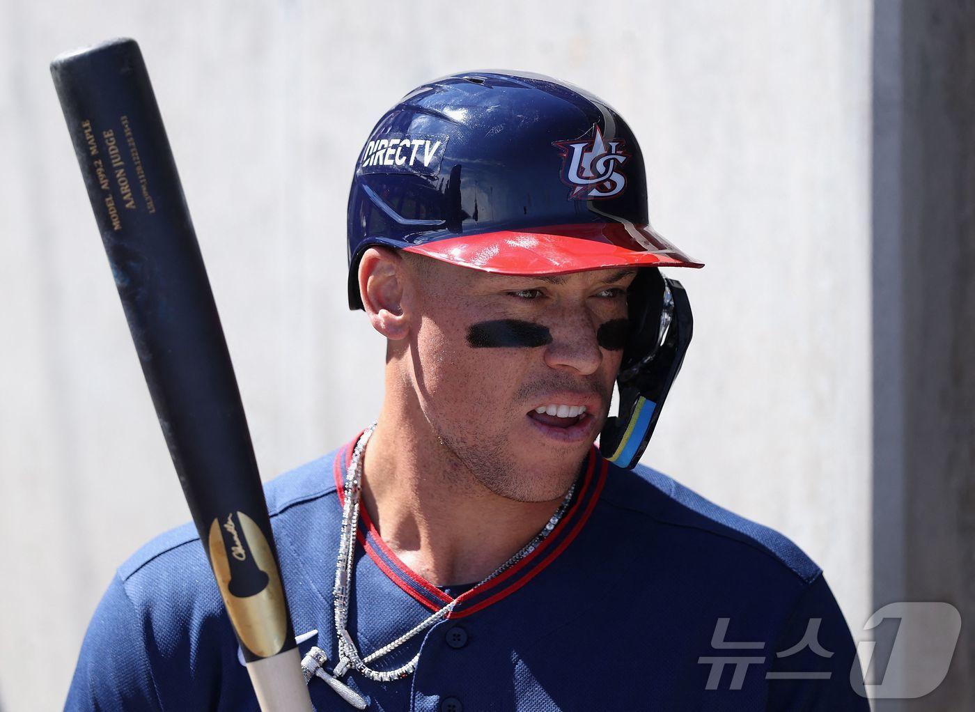 본문 이미지 - 미국 대표팀의 애런 저지. ⓒ AFP=뉴스1