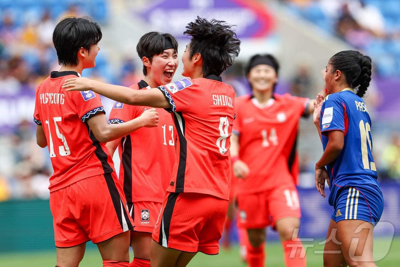 본문 이미지 - FBL-AFC-WOMEN-PHI-KOR ⓒ AFP=뉴스1