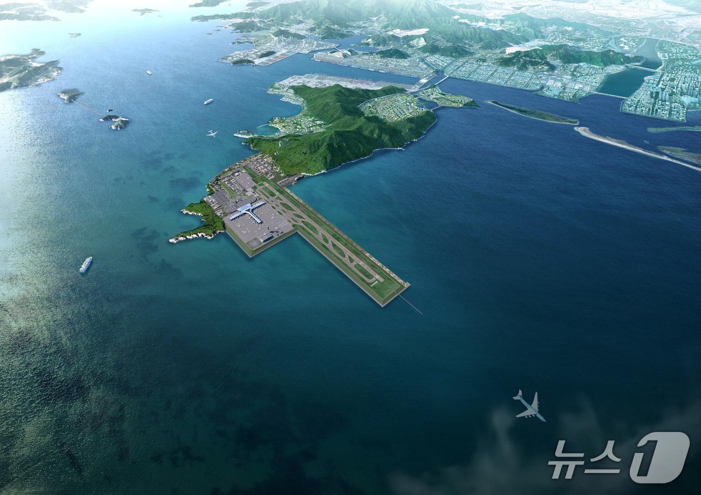 본문 이미지 - 가덕도신공항 조감도.(부산시 제공. 재판매 및 DB금지)