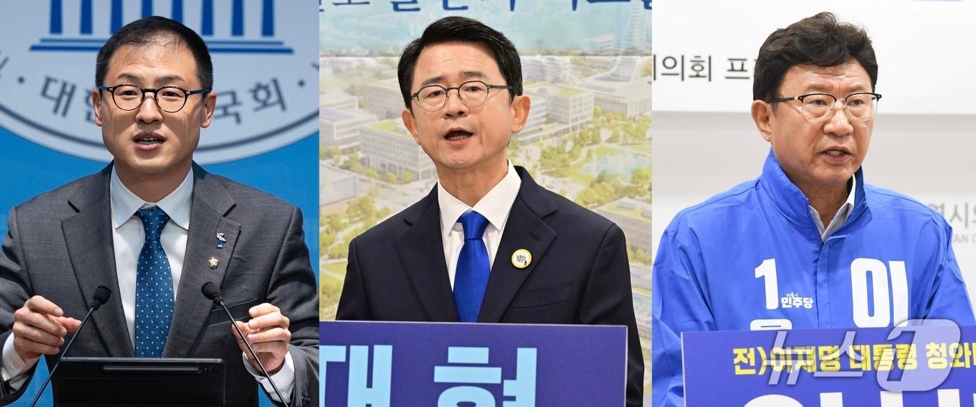 본문 이미지 - 더불어민주당 울산시장 경선 후보군. 왼쪽부터 김상욱 의원, 안재현 전 노무현재단 울산상임대표, 이선호 전 청와대 자치발전비서관(가나다순)