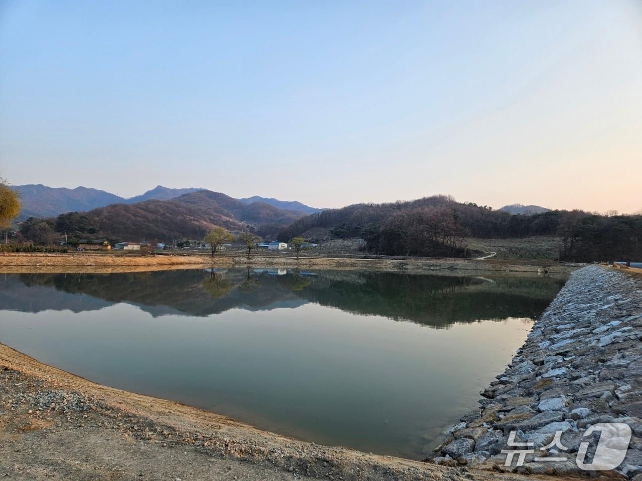 본문 이미지 - 음성 오궁저수지.(음성군 제공. 재판매 및 DB금지)