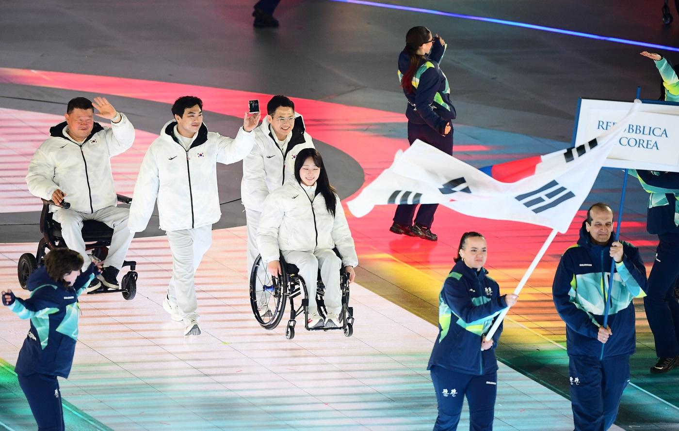 본문 이미지 - 2026 밀라노·코르티나담페초 동계 패럴림픽이 6일(현지시간) 개막했다.(대한장애인체육회 제공)