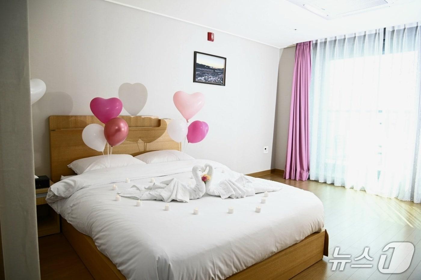 본문 이미지 - 대구 달성군 유가읍에 있는 아젤리아 호텔 내부.(대구 달성군 제공. 재판매 및 DB금지)