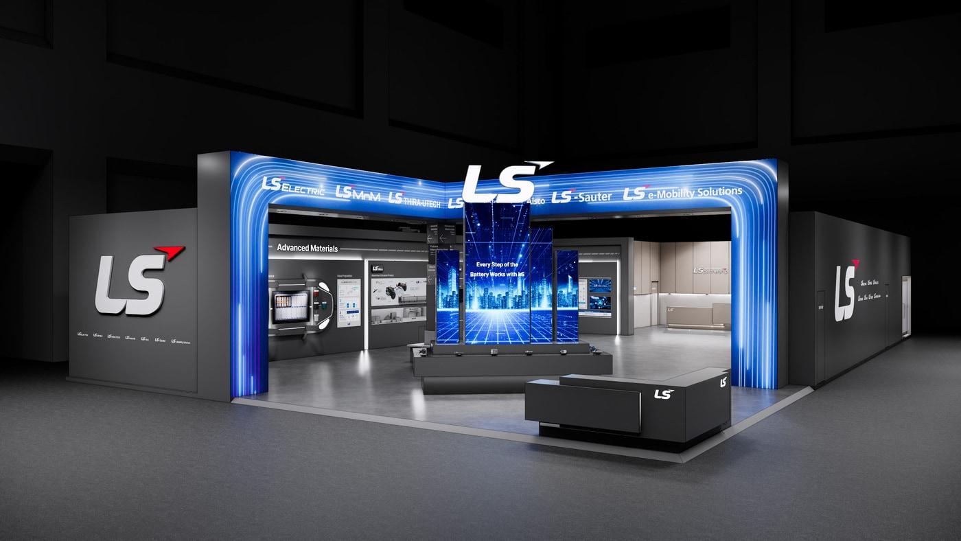 본문 이미지 - LS일렉트릭은 LS MnM(엠앤엠)·LS머트리얼즈·LS알스코·LS사우타·LS이모빌리티솔루션·LS티라유텍 등 그룹 계열사와 함께 오는 11일부터 13일까지 3일간 서울 강남구 코엑스에서 열리는 '인터배터리 2026'에 참가한다. 사진은 ‘인터배터리 2026’ LS 부스 조감도.