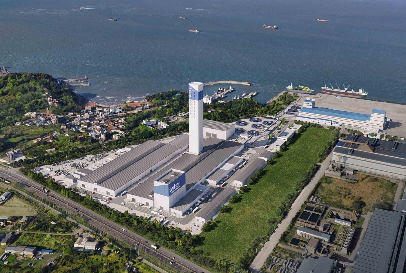 본문 이미지 - 대한전선이 충남 당진에 건설 중인 ‘해저케이블 제2공장’ 조감도(수출입은행).